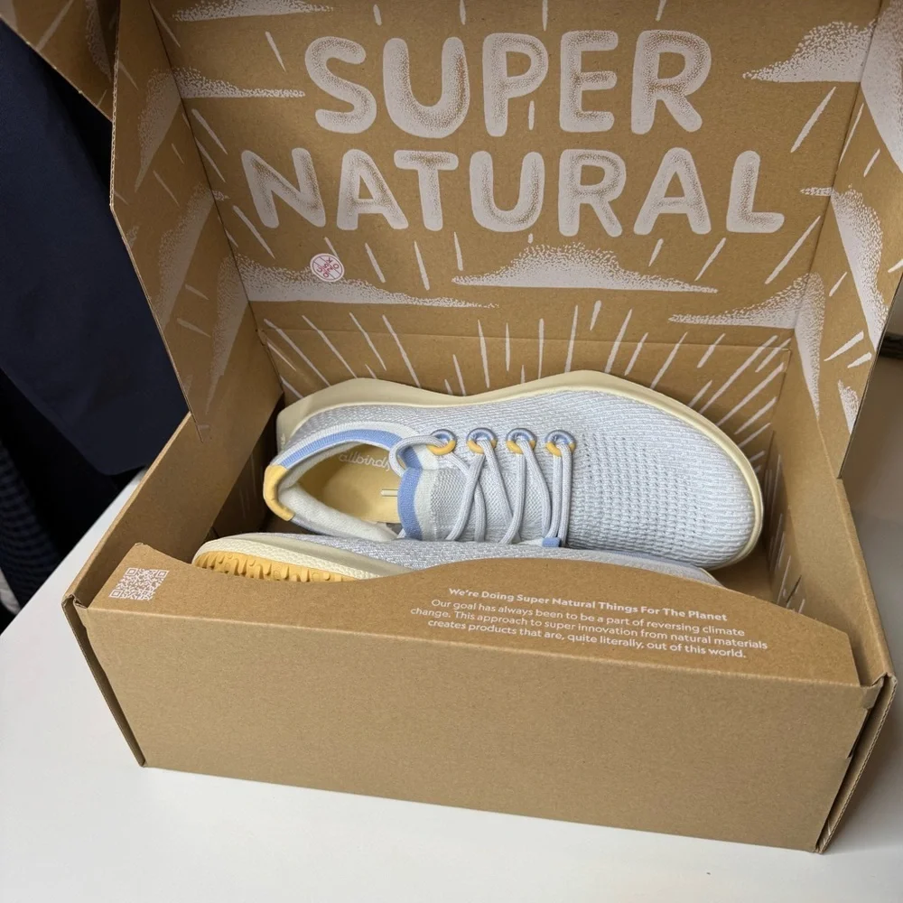 Allbirds Women's Tree Dasher 2 Breezy Blue with a Hush Beige 10.5